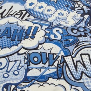 Comic Blau